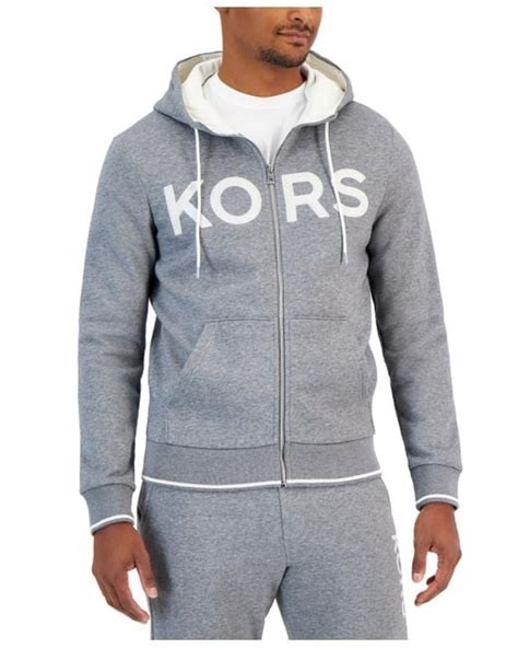 michael kors blue hooded sweatshirt|michael kors fleece hoodie.